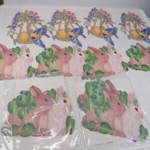 Donna Dewberry Wallpaper Items Rabbits, Birds & Nest